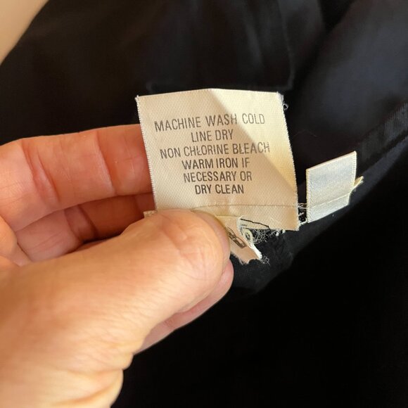 David Dart Size S Button-Front Black Linen Jacket V-Neck - Picture 9 of 9